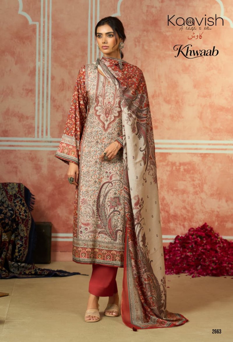 Khwaab By Kaavish Viscose Pashmina Dress Materials 